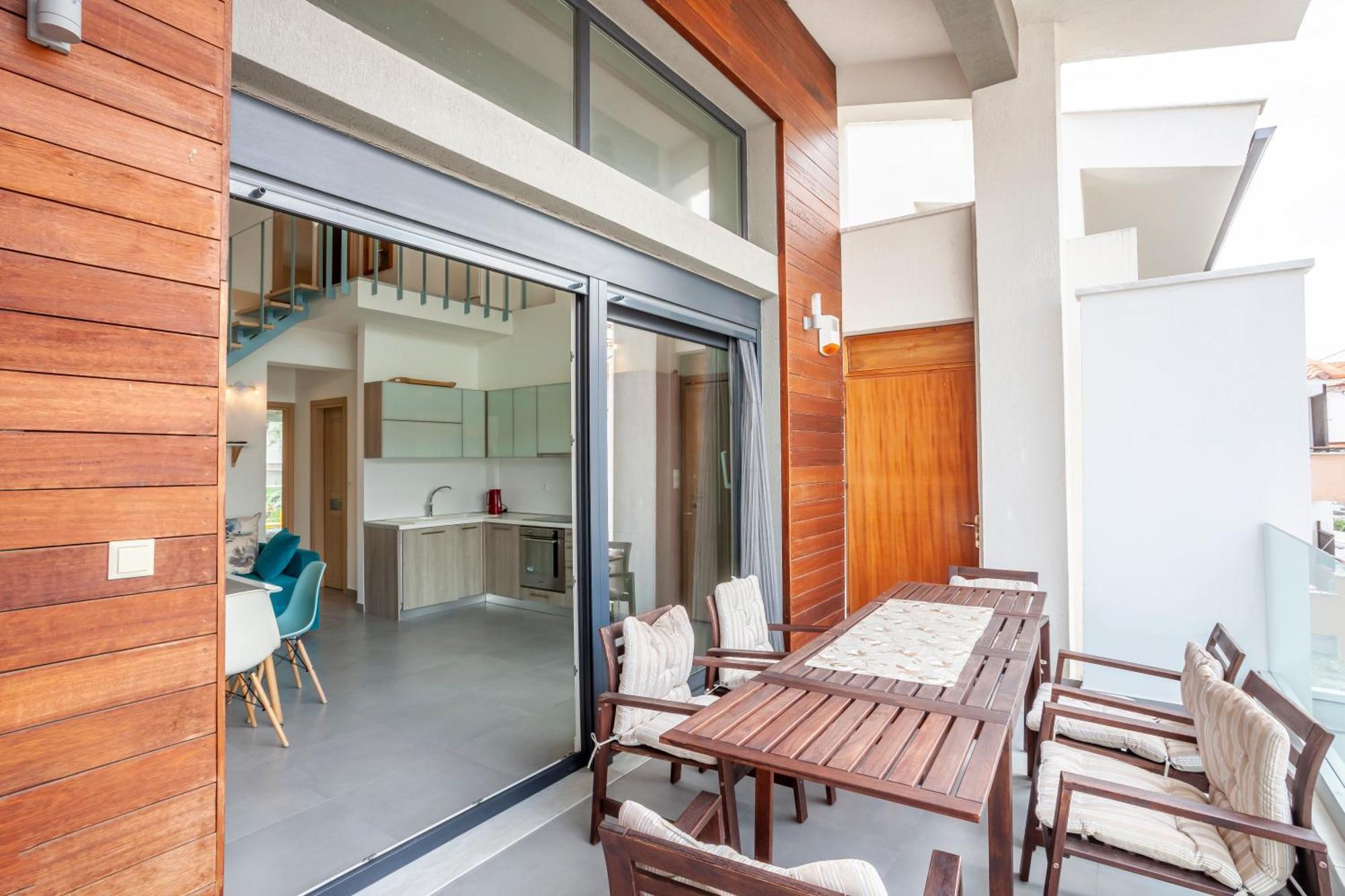 Aleksia Seaside Deluxe Apartment Pefkochori Ngoại thất bức ảnh